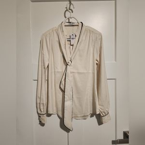 NWT Express size S tie neck blouse